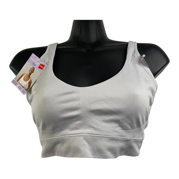 Hanes Womens Size XL Comfort Flex Fit Unlined Seamless Wireless Convertable Bra - Picture 1 of 8